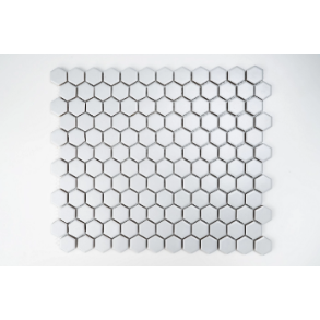 1X1 GREY HEXAGON MATTE PORCELAIN MOSAIC - porcelain tile